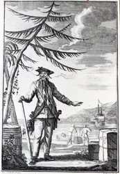 Captain Teach, almindeligvis kaldet Blackbeard, ca. 1734